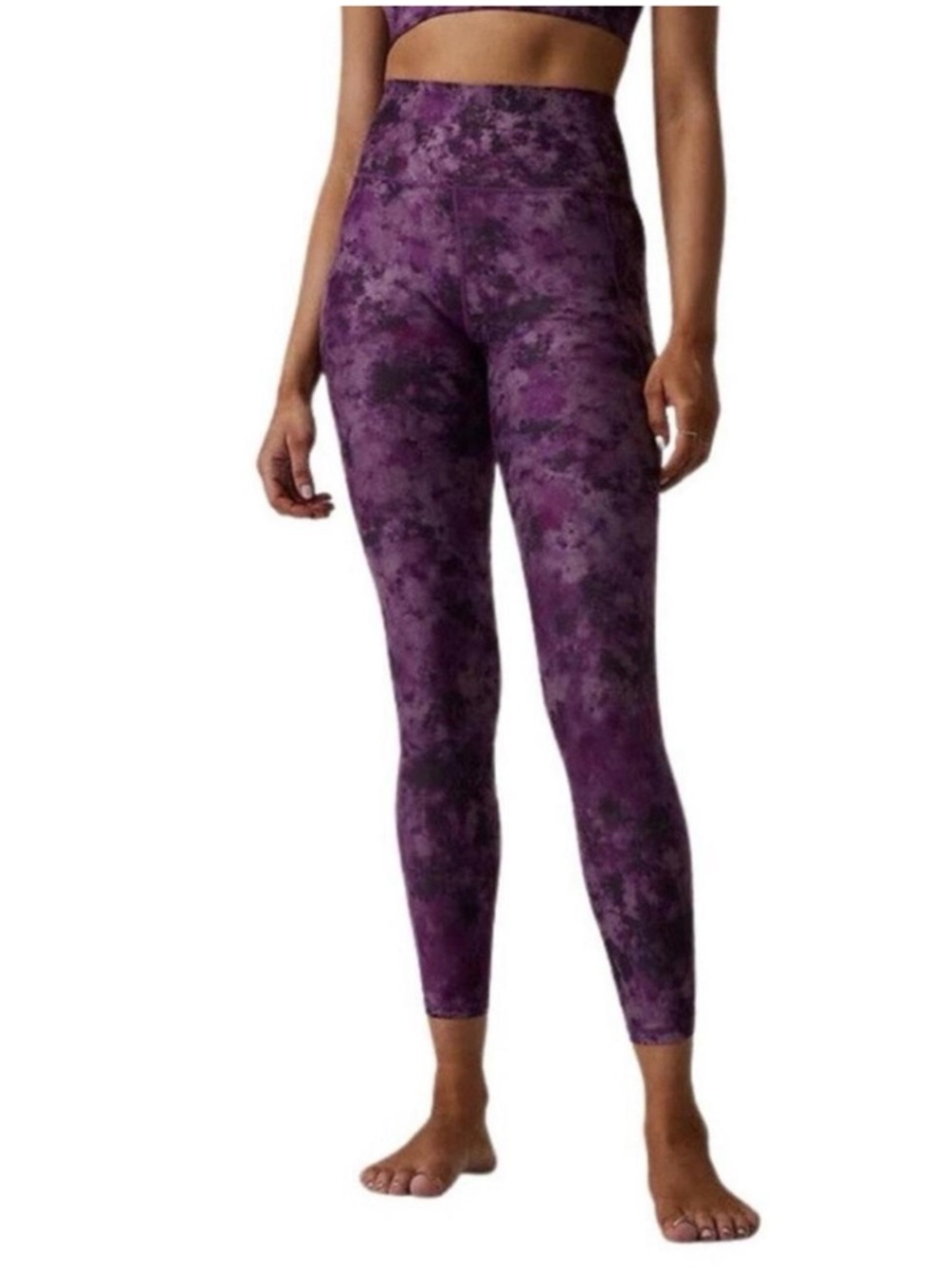 Like New ATHLETA  Salutation Stash Pocket II 7/8 tight (XS)